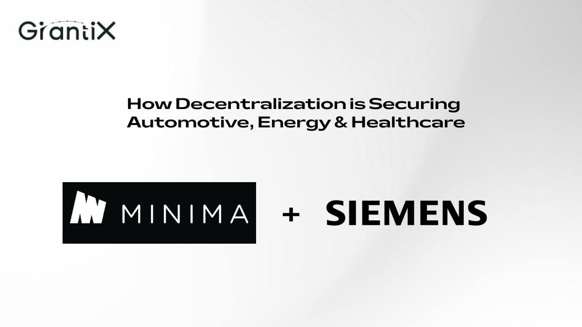 Siemens + Minima: How Decentralization is Securing Automotive, Energy & Healthcare
