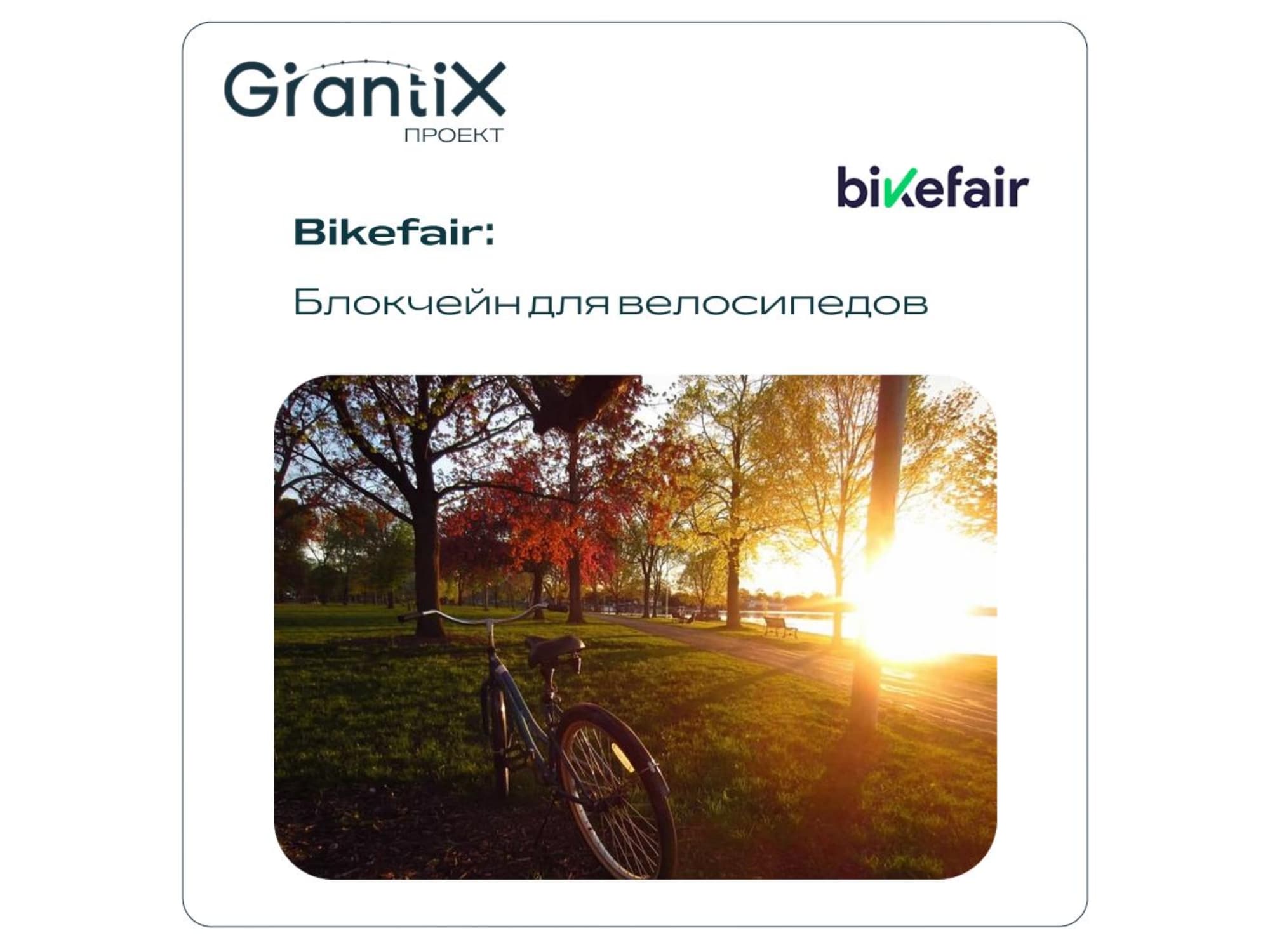 BikeFair: токенизация велосипедов